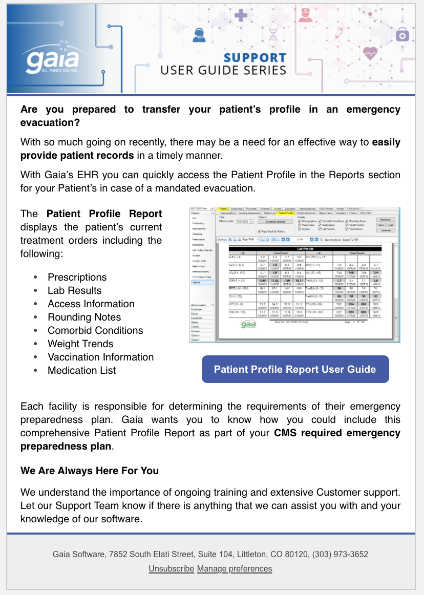 Gaia Email Blast User Guide Series